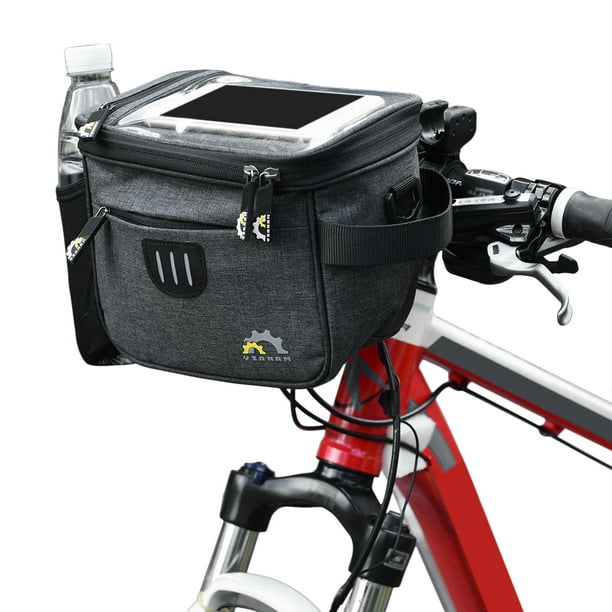 Foldable Cycling Bike Front Basket Bicycle Handlebar Storage Bag Handle Pocket